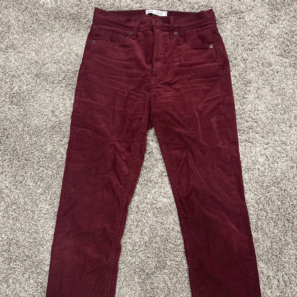 Vintage Slim High Rise Cords